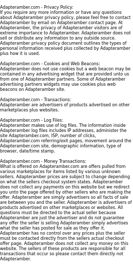 adapteramber privacy