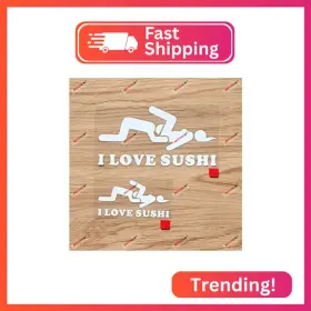 3s Motorline Fba2015512s12 I Love Sushi Funny Decal Vinyl Sticker - 2 Pack White 3 Inches 5 Die