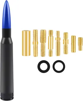 Aceirmc 701715455023 Vehicle Stubby Antenna Mast Bullet Car Truck Replacement For Blue