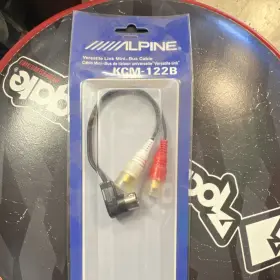 Kcm-122b Alpine Mini-bus Auxiliary Input Adapter With Aux Port And Rca Connector