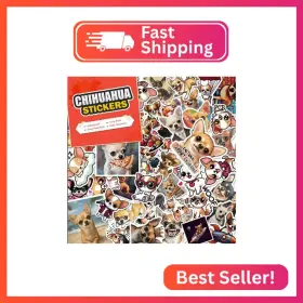 099099 Amazefull 100 Pcs Chihuahua Stickers Pack Waterproof Dog Decals For Water Bottles Lapto
