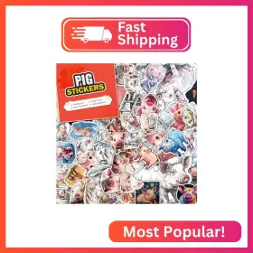 676734 Amazefull 100 Pcs Pig Stickers Pack Waterproof Vinyl Decals For Water Bottles Laptops