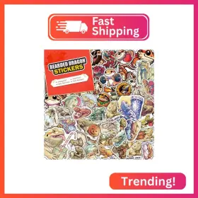 677765554 Amazefull 100 Pack Bearded Dragon Stickers Large Size Graphic Decal Stic