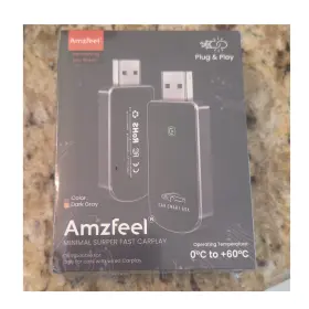 Amzfeel X004ymgq7h Minimal Surper Fast Wireless Carplay Adapter Plug And Play Usb-a/usb-c