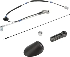 Aqd 725187181808 Antenna Kit Assembly Manual Type With 33 Inch And Ornament Nut Silver