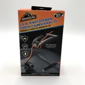 Armor All 805106800673 12v Dc Power 10 Ft Extension Cord Automotive Car Cigarette Adapter New