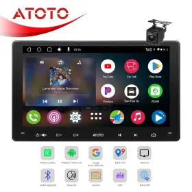 A5lg209t-s01-yf59hb36 Atoto 9 Inch 2 Din Car Stereo Carplay Android Radio Wifi Bluetooth With Backup Cam
