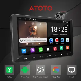 A5lg209t-s02-dv96hn46 Atoto 9 Inch Double 2 Din Car Stereo Carplay Touch Screen Android Bluetooth With Cam