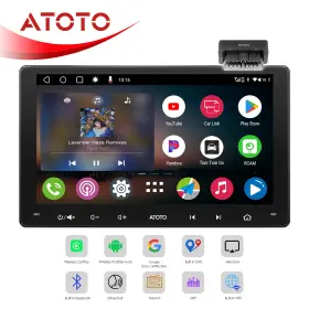 A5lg209t-s04-yf42hb32 Atoto 9 Inch 2 Din Car Stereo Carplay Android Radio Wifi Bluetooth Without Bd Scanner