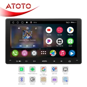 A5lg209t-yf93hb28 Atoto 9 Inch 2 Din Car Stereo Wireless Carplay Android Wifi Bluetooth Radio