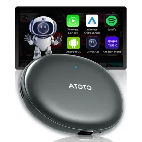 Ad5aegyb Atoto Wireless Carplay Ai Box Android Auto Adapter Converter With Netflix Youtube Ad5aegyb Atoto Wireless Carplay Ai Box Android Auto Adapter Converter With Netflix Youtube