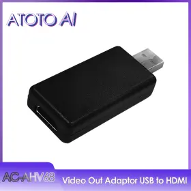 Aiacahv68ai1300 Atoto Ai Video Out Adaptor Usb To Hdmi For S8 Gen2 A6pf Not Gen1 F7 Sa102 A6y/kl