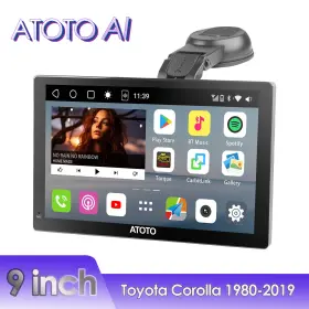 Aip90901rfai Atoto Ai For Toyota Universial 9 Inch Single-din Wireless Carplay Stereo Gps Radio Mp3