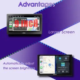 Aiq10sw01ai Atoto Ai 9 Inch Portable Wireless Carplay Stereo Head Unit With Drive Chat Chatgpt Gps Mp3 #2
