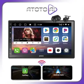 Aisa8g58523ai Atoto Ai For Ford 7 Inch Android 10 Carplay Car Stereo Radio Gps Nav Wifi With Front Rear Cam