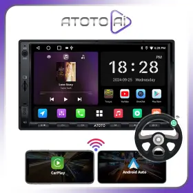 Atoa5lg2a7t-s030182ai Atoto Double-din 7 Inch Wireless Car Stereo Head Unit Android Auto Radio Mp3 Mp4 Gps