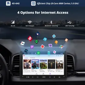 Atos9pla01tst Atoto 9 Inch 2-din Touch Screen Apple Carplay Stereo 4g 64g Android 10 Radio Gps Bluetooth #3