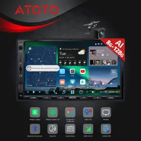 Att7g6k36h02ai Atoto X10 7 Inch Double 2 Din Car Stereo Apple Carplay Radio Android With Rear Cam