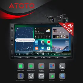 Att7g6k36h03ai Atoto X10 7 Inch Double 2 Din Car Stereo Apple Carplay Radio Android With F&r Cam