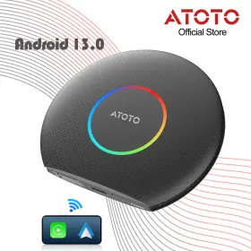 Atta2dt6abk01sai Atoto Cb6 Ultra 3 In 1 4 64gb Wireless Carplay Real Ai Box Android Auto Gps Bt Adapter