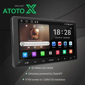 Atx5lg2a09s-s03nb246 Atoto X A5l Wifi 2 32g 9 Inch Apple Android In-dash Head Unit Carplay Stereo Ai With Cam