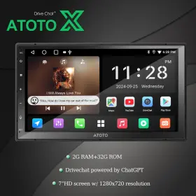 Atxa7455g57552b09 Atoto X A5l Wifi 2g 32g Radio 7 Inch Apple Android In-dash Carplay Stereo 2-din With Rwc