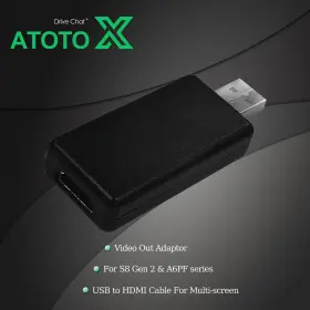 Atxacahv68ai1300 Atoto X For S8 Gen2 A6pf Not Gen1 F7 Sa102 A6y/kl Video Out Adaptor Usb To Hdmi
