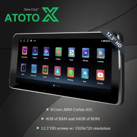 Atxs8abm5s5a12b8pn46c Atoto X Android/carplay Stereo Radio For Bmw 5 Series Nbt 12.3 Inch Chatgpt Ai 4g Lte