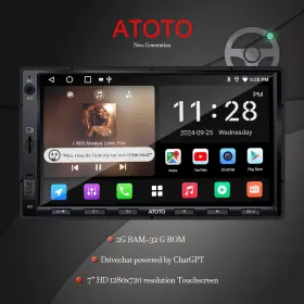 Xa5g2a7we0182ai Atoto X Double-din 7 Inch Wireless Carplay Stereo Head Unit With Drivechat Apple Android Auto