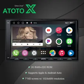 Xa6c17g2a7pf42 Atoto X For Gmc 7 Inch Wireless Carplay Stereo Head Unit Double-din Android With Drivechat