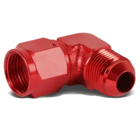 Ad-ft-1-9008-08-rd Auto Dynasty 8an 90 Degree Female An To Male Red