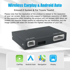 Entune2.0 Autoabc 445016611698 Wireless Carplay/android Auto Adapter For Toyota With And Touch2 2014-20 #2