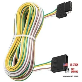 18avg Automajor Am163/1 4 Pin Trailer Light Wire Harness Extension 10ft - 18awg Male-female 18avg Automajor Am163/1 4 Pin Trailer Light Wire Harness Extension 10ft - 18awg Male-female