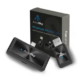 Ams-2 Autosky Wireless Carplay Screen Mirroring Adapter Iphone And Android