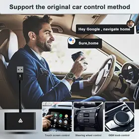 Autuvone 008678061545 Wireless Android Auto Plug-in Via Usb Dongle For Car- Black Autuvone 008678061545 Wireless Android Auto Plug-in Via Usb Dongle For Car- Black
