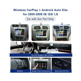 Autuvone 614170782163 Wireless/wired Phone Mirroring Android Auto Interface Upgrade Kit For Lexus 2 #2
