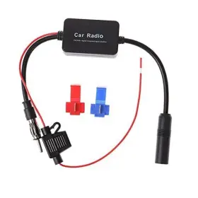 Azuocn 768470325152 Universal Car Stereo Fm Radio Antenna Signal Booster Amplifier Amp 12v Black #2 Azuocn 768470325152 Universal Car Stereo Fm Radio Antenna Signal Booster Amplifier Amp 12v Black #2