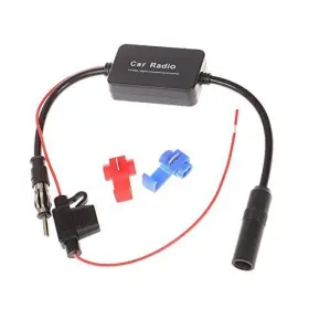 Azuocn 768470325152 Universal Car Stereo Fm Radio Antenna Signal Booster Amplifier Amp 12v Black Azuocn 768470325152 Universal Car Stereo Fm Radio Antenna Signal Booster Amplifier Amp 12v Black