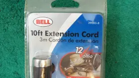 39003-8 Bell 12v Auto Car Rv Cigarette Lighter Socket Plug Extension Power Cord Cable 10 Foot #2