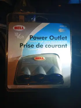 39085-3b Bell 12 Volt Power Outlet Illuminated Converts Single Source To 3 Outlets