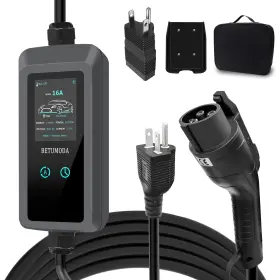 Evc-20-75-us Betumoda Ev Charger 25ft 8-16a Adjustable Nema 5-15 And 6-20 Plug J1772 Level