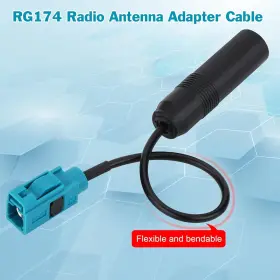 174fzfds1s15 Bltiatle Car Antenna Extension Cable 6 Inch Universal Vehicle Female-socket/6ft/15cm #3