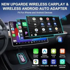Bolidut 743693958028 Wireless Carplay Adapter 3 In 1 Convert Factory Cars Wired To Black #3