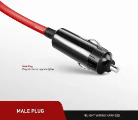 10001w Branded Nilight Cigarette Lighter Extension Cord Cable Heavy Duty 6ft 12v/24v Car #2