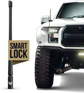 F150 Branded 860010551684 Truck Antenna For Ford 12 Inch Flexible Smartlock Black