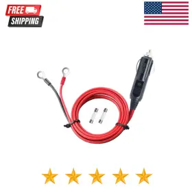 Csj-16-bp Branded Male Plug Cigarette Lighter Adapter Power Supply Cord Charger 1.6ft 12v 24v