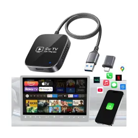Bytewave-av-cm01 Bytewave Car Tv Mate Pro 2-in-1 Hdmi Steaming And Wireless Carplay Adapter 2025 Upgrad