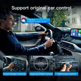 Carabc 744110432756 3 In 1 Wireless Carplay Android Auto Adapter Magic Box Netflix/youtube/google
