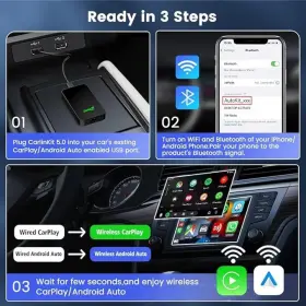 Cpc200-2air Carlinkit 5.0 Adapter Wired To Wireless Carplay And Android Auto - Black #2