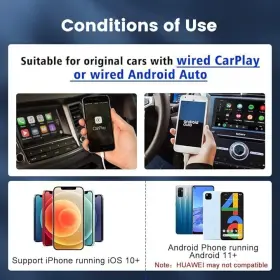 Cpc200-2air Carlinkit 5.0 Adapter Wired To Wireless Carplay And Android Auto - Black #3